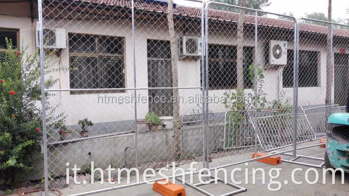 Edilizia galvanizzata all'ingrosso 2100*2400 mm Fence a catena temporanea